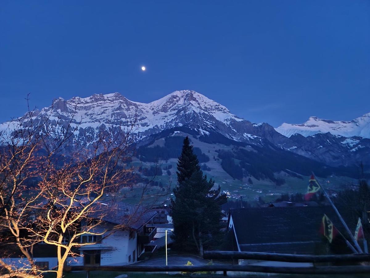 Chalet Gotthelf Gartenstudio, Ferien Mit Hund Adelboden Eksteriør bilde